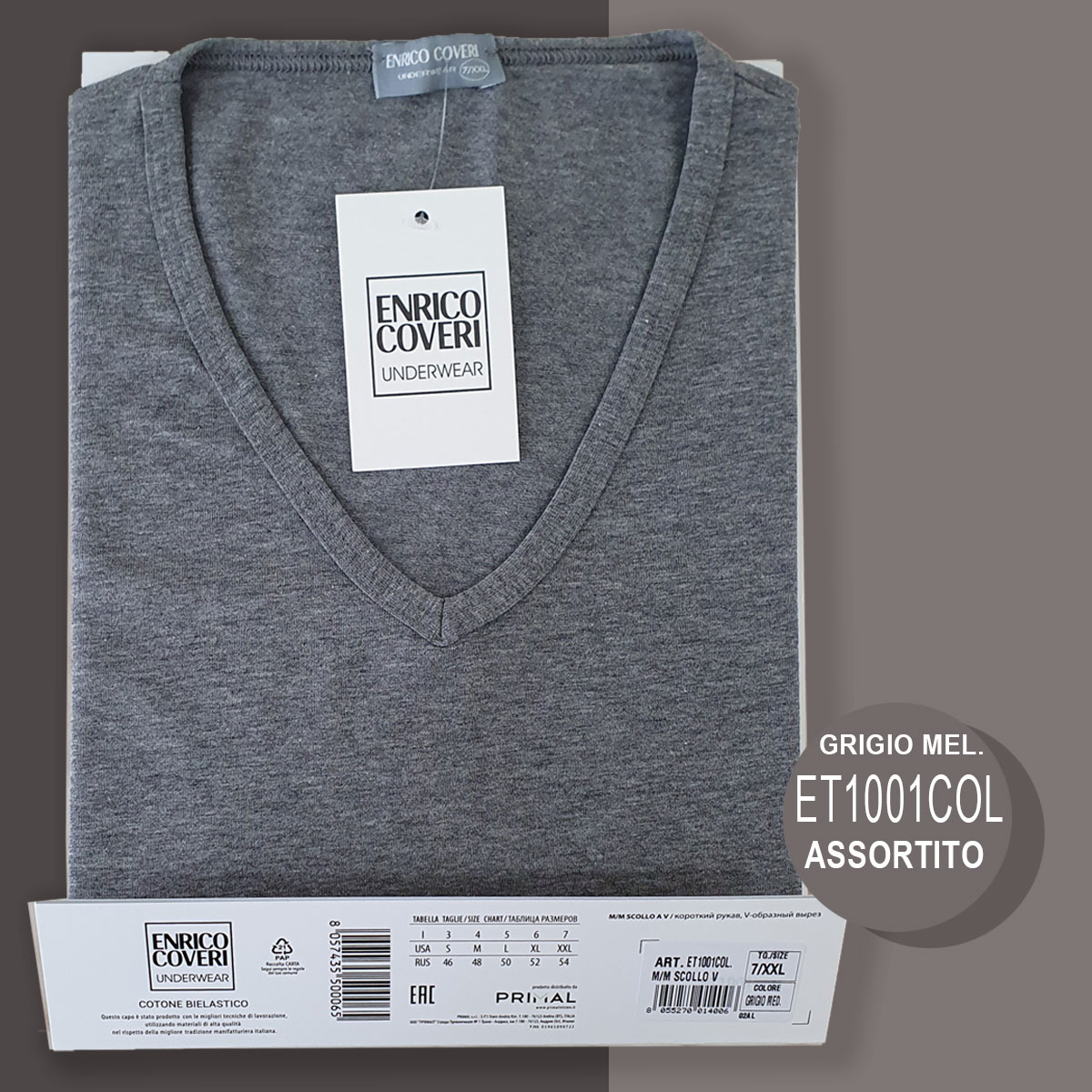 maglietta intima uomo enrico coveri scollo a v maglietta intima uomo enrico coveri scollo a v